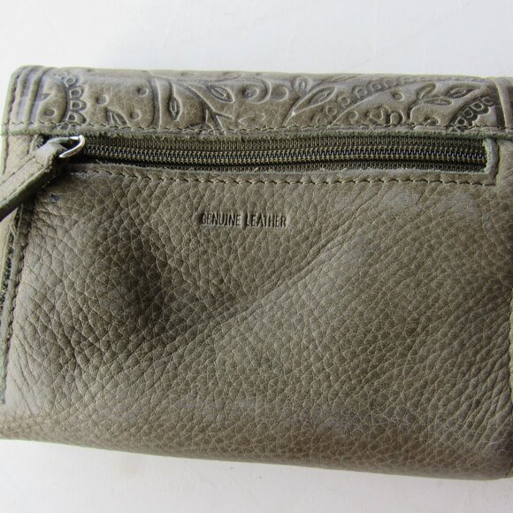 Army Green Leather Wallet - Picture 5 of 5